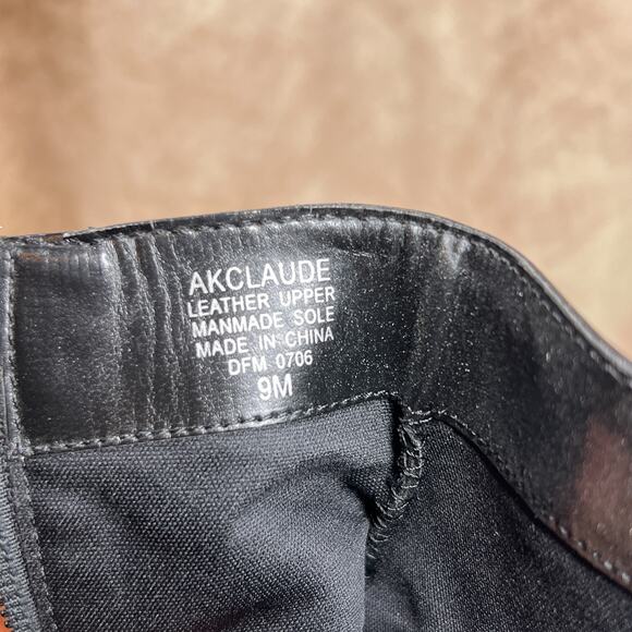 AK Anne Klein iFlex Claude Ankle Boot Kitten Heel Black Leather Pointed Toe Y2K - Picture 7 of 12